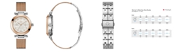 GUESS Gc Women's Prime Chic Mesh Rose-Gold Stainless Steel Mesh Bracelet Watch 36.5mm